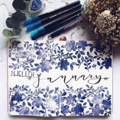 92 Best January Bullet Journal Monthly Cover Page Ideas - Bliss Degree